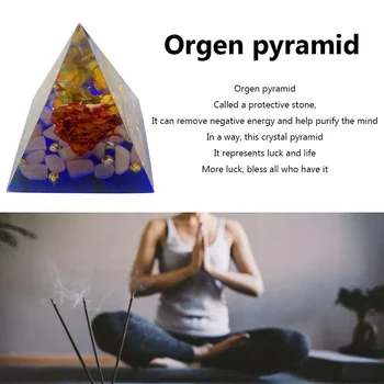 Kaplan Gözü orgonit piramidi Kristaller Enerji Reiki Çakra Çarpan Ametist Meditasyon Şanslı Servet Taş El Sanatları Takı