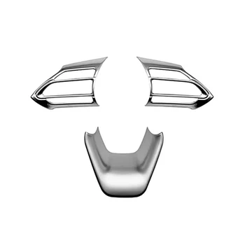 AQUA / PRİUS C 2020 2021 Araba ABS Gümüş İç direksiyon kılıfı Trim Pervaz