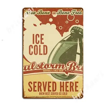 Buz Soğuk Soulstorm Demlemek Metal Işaretleri Duvar Mağara Mutfak Tasarımı Garaj Dekorasyon tabela Posterler
