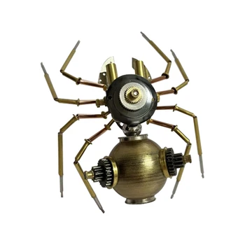 DIY Montaj Steampunk Metal Örümcek Modeli Hayvanlar modelleri kiti Dekor ve Hediyeler için 9x7. 5x4. 5 cm (Bitmiş Versiyonu)