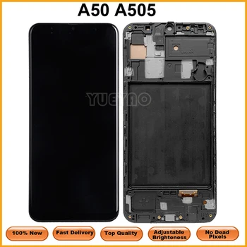 Samsung Galaxy A50 dokunmatik LCD ekran Ekran Samsung Galaxy A50 a505 A505F / DS A505F A505FD Ekran Çerçeve Değiştirme İle