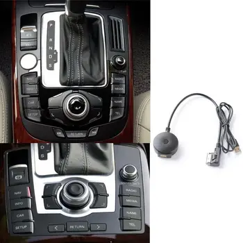 Araba Bluetooth AUX Alıcısı Kablosu için USB Adaptörü ile VW Audi A4 A5 A6 Q5 Q7 S4 S5 Ses Medya Girişi AMI MDI Arayüzü #917