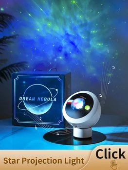 Galaxy Yıldız Projektör LED Gece Lambası Yıldızlı Gökyüzü Porjectors Lamba Yatak Odası Ev Dekor Nightlight Armatür çocuklar için doğum günü hediyesi