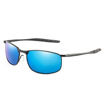 Marka Erkek Polarize Güneş Gözlüğü Erkek Metal Kare Gözlük Sürüş güneş gözlüğü UV400 Sunglass Shades gafas de sol