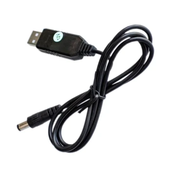 USB Güç Kablosu 5V için 12V Step Up Şarj Dönüştürücü ile 5.5x2.1mm Fiş Varil Jack Cihazlar Gerekir Dönüştürülmüş Dropship