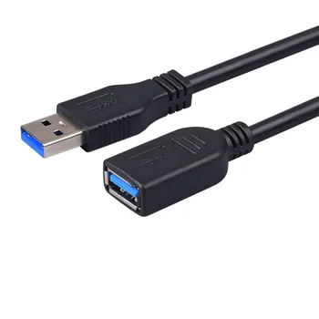 Süper hızlı USB 3.0 uzatma kablosu USB 3.0 A erkek Bir kadın kablosu uzatma PC dizüstü mac'ler için.