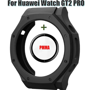 Için huawei saat GT2 PRO akıllı bilezik Bant Çerçeve Çerçeve Ekran Koruyucular PMMA Cam filmi Huawei GT 2 PRO Kılıf Kapak 2 İN1