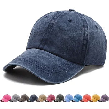 Kamyon şoförü şapkaları Kadın Erkek Yıkanmış pamuklu beyzbol şapkası Unisex Rahat Ayarlanabilir Kapaklar Açık Damin Snapback Şapka Jokeyler Gorros