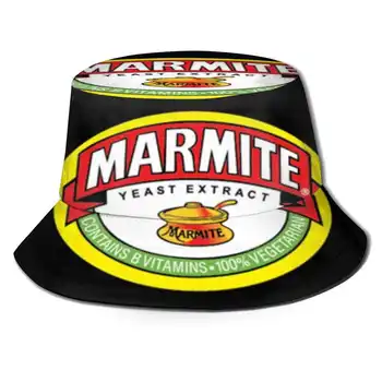 Marmite Kadın Erkek Balıkçı Şapka Kova Kapaklar Marmite Gıda Örtüsü Sebze Pride Avustralya Kahvaltı Ekmek Kavanoz Logo Retro Tost