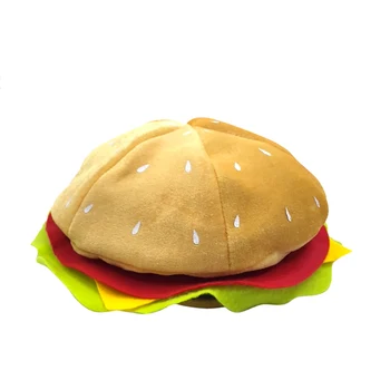 Komik Hamburger Şapka, Fast Food Hamburger Şapka, Pizza Parti Malzemeleri Süslemeleri, Çılgın Aptal Şapka için