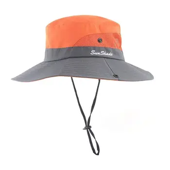 1 ADET Yaz Güneş Gölge Şapka Kadın güneş şapkaları Yaz plaj şapkası Geniş Ağızlı UV Koruma kadın At Kuyruğu Şapka Rahat Siperliği