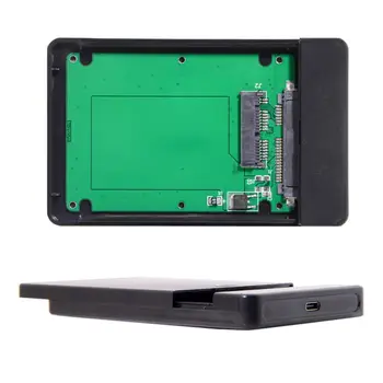 Chenyang 1.8 inç Mikro SATA 16pin 7+9 SSD harici sabit disk Muhafaza USB 3.1 Tip-C USB-C