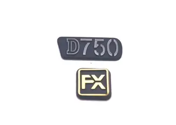1 adet FX ve D750 ön logo Modeli plaka Tabela tamir parçaları Nikon D750 SLR