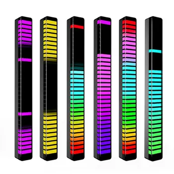 YENİ LED çubuk ışıkları kablosuz ses aktif RGB ışık müzik pikap ses ritim tanıma ortam lambası estetik odası dekor