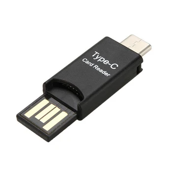 4X USB 3.1 Tip C USB-C Mikro SD TF Kart Okuyucu Adaptörü PC Cep Telefonu İçin