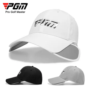 PGM Erkekler Golf Şapka Tam yüz Güneş Koruyucu güneş şapkaları Geri Çekilebilir Ağız Nefes beyzbol şapkası MZ054