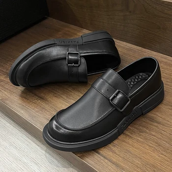 Lüks Marka erkek resmi ayakkabı Erkekler Rahat Resmi Ayakkabı İtalyan Hakiki Deri Elbise Loafer'lar Tasarımcı Kayma Yumuşak Sürüş Mokasen