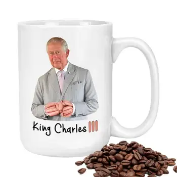 Kral Charles III Kupa 435ml Modern Seramik Kahve Kupa Majesteleri Kral Charles Bardak Kutlamak Büyük Britanya Kral 2023