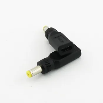 10x USB 3.1 Tip C Dişi Jack 5. 5x2. 1mm Erkek Tak DC Güç şarj adaptörü Konektörü Siyah
