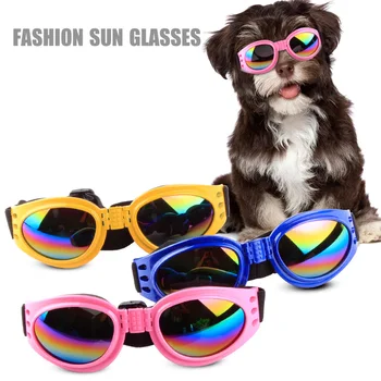 Pet Güneş Gözlüğü Köpek Katlanabilir Rüzgar Geçirmez Gözlük Köpek moda aksesuarları Pet Doğum Günü Partisi Fotoğraf Sahne Kedi Süslemeleri Chihuahua