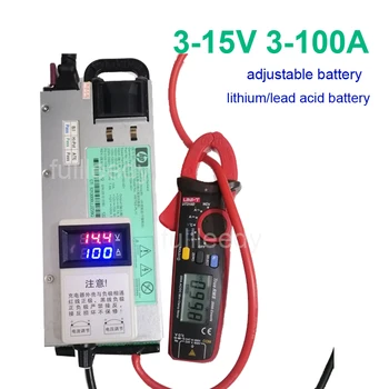3-15V 3-100A 12V 100A 60A Ayarlanabilir Şarj Cihazı 14.6 V 100A 12.6 v 50A 20A Lityum Polimer lityum iyon batarya kurşun Asit Batarya