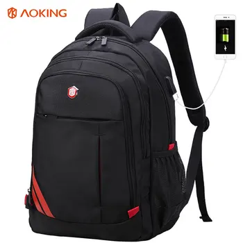 Marka AOKİNG için Yüksek kalite erkekler sırt çantası erkek omuz çantası adam seyahat sırt çantası 15.6 inç dizüstü erkekler sırt çantası tasarımcı