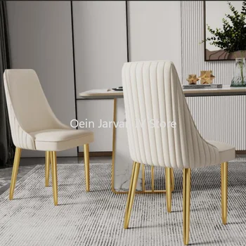 Modern Minimalist yemek sandalyeleri Rahatlatıcı Arkalığı İskandinav Lüks yemek sandalyeleri Otel Resepsiyon Sillas Comedor Mobilya WZ50DC