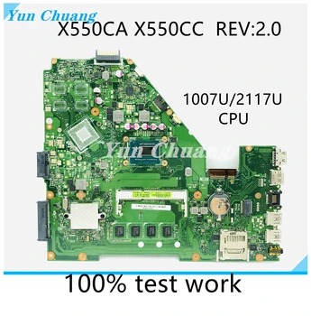 X550CA X550CC Anakart For Asus X550CA X550CC X550CL R510C Y581C X550C Laptop anakart 4GB RAM İle I3 I5 I7 CPU DDR3 UMA