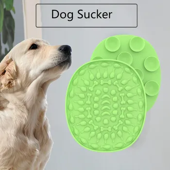 Silikon Köpek Yalamak Mat Köpekler için Pet Yavaş Yemek Tabağı Köpek Banyo Oyalama Silikon Köpek Enayi Gıda Eğitim Pet Besleyici Malzemeleri