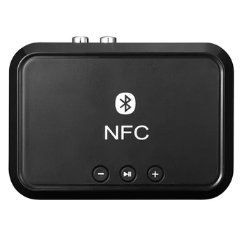 1 ADET B10 NFC 5.0 Ses Bluetooth Alıcısı 3.5 Mm RCA U Disk Kablosuz Adaptör Telefonları Dizüstü Bilgisayarlar Tabletler