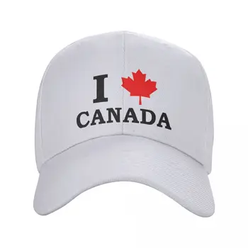 Seviyorum Kanada Gurur Punk beyzbol şapkası Kadın Erkek Nefes Kanada Bayrağı Baba Şapka Güneş Koruma