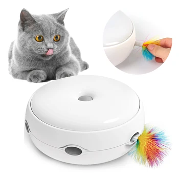 Iplik Pikap İnteraktif Tüy Oyuncaklar Elektrikli Kedi Oyuncak Akıllı Alay Kedi Sopa Otomatik Salıncak Oyuncaklar Evcil Hayvan Malzemeleri