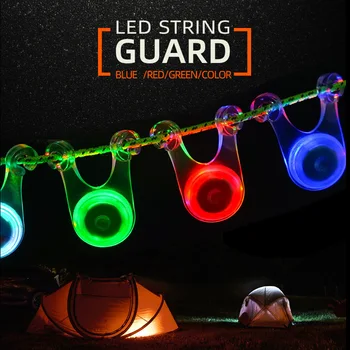 Açık su geçirmez çadır ışık Led çadır halat Guard asılı lamba emniyet uyarı halat ışık kamp ekipmanları