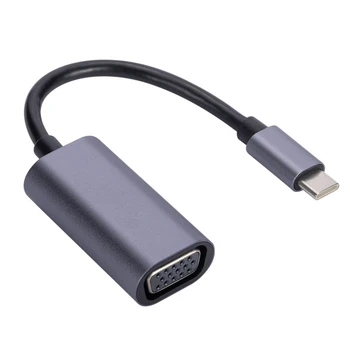 USB C VGA MacBook Hava / Pro Video Kablosu Adaptörü 1080P 720P için iPad Pro Chromebook USB-C D-Sub 10Gbps Dönüştürücü Adaptör
