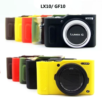 Yumuşak silikon kutu örtüsü Panasonic Lumix LX10 LX15 GF10 Koruyucu Kamera Vücut Cilt Zırh Kauçuk Renkli Koruyucu Kılıflar
