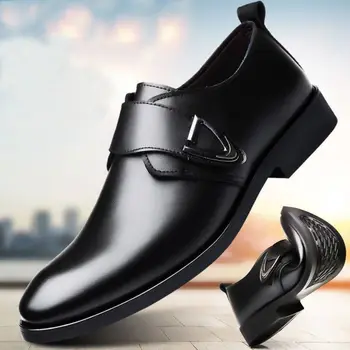 Erkekler Resmi ayakkabı Deri Sonbahar Yeni Ürünler Erkekler Oxfords Nefes İngiliz Iş Gençlik Deri rahat ayakkabılar