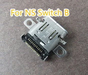30 ADET Orijinal şarj istasyonu USB Jakı Nintendo Anahtarı NS Konsolu İçin şarj portu Güç Konektörü Tip-C şarj soketi
