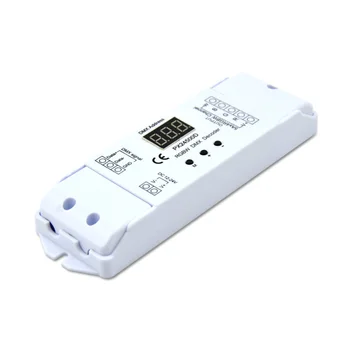 PX24500D; 5A*4ch 240~480W 12-24VDC Konnektör Düğmesi Sabit Voltaj DMX Dekoder