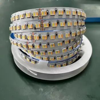 5 M 112 LEDs/m RGBCCT 5İN1 LED şerit ışık RGB + beyaz + sıcak beyaz 5050 SMD çift beyaz sıcaklık ayarlanabilir LED şerit 12mm PCB 24 v
