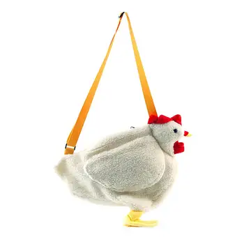 Peluş Crossbody Çanta Sevimli Karikatür Tavuk omuz çantaları Parti İş Seyahat Çantası Sevimli Bayanlar Kızlar Peluş Çanta Ana Kesesi