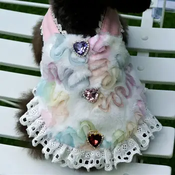 Köpek Elbise Şık Tatlı Ladylike Pet pamuklu etek Sevimli Pet Etek Tatlı Ladylike Köpek Elbise Köpek Yavrusu için