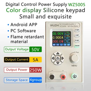 WZ5005 DC DC Buck Dönüştürücü CC CV 50V 5A Güç Modülü Ayarlanabilir Regüle laboratuvar güç kaynağı 5V 12V 24V iletişim