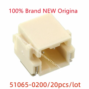 20 adet / grup Molex konnektörü 510650200 51065-0200 2PİN plastik kabuk orijinal nokta.