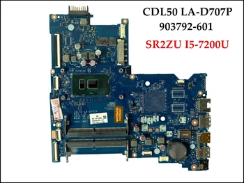 Yüksek kaliteli CDL50 LA-D707P HP 15-AY Serisi Laptop Anakart 903792-601 SR2ZU I5-7200U DDR4 %100 % Test Edilmiş