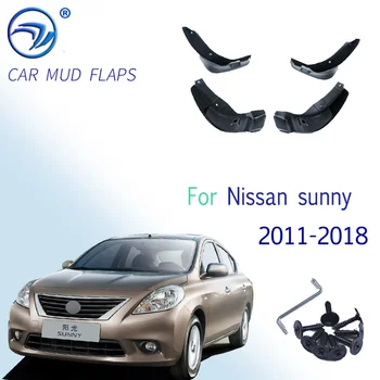Kalıplı Araba Çamur Flaps Nissan sunny 2011 - 2018 İçin Nissan Kick Mudflaps Splash Muhafızları Çamur Flep Çamurluklar Çamurluk Şekillendirici