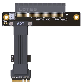 R58SK 4.0 Yükseltici M. 2 NGFF WiFi A. E Anahtar PCIe X8 Genişletici adaptör uzatma kablosu PCI Express 4.0 Gen4