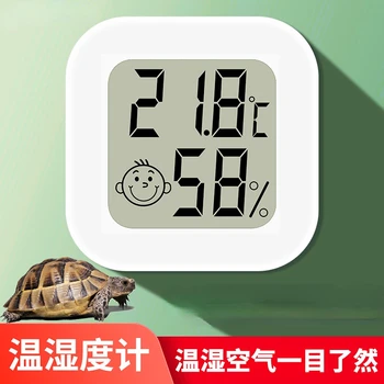 Hassas sıcaklık ve nem kontrolü için Sürüngen Dijital Termometre ve higrometre-Evcil sürüngenler veya kara kaplumbağaları için idealdir