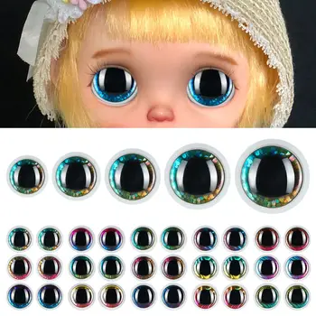 14/16/18/20 / 25mm Peluş Bebek Kukla Oyuncak DIY Kaynağı Plastik Renk Göz Bebek Accessories3D Glitter Güvenlik Gözler Amigurumi Tığ İşi