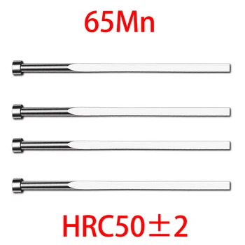 0.8*2/2. 5/3/4 / 5mm 3mm 4mm 5mm 6mm OD 100-150-180-200mm Uzunluk 65Mn HRC50 Kalıp İğne Kuyruk Dikdörtgen Düz Bıçak itici pim