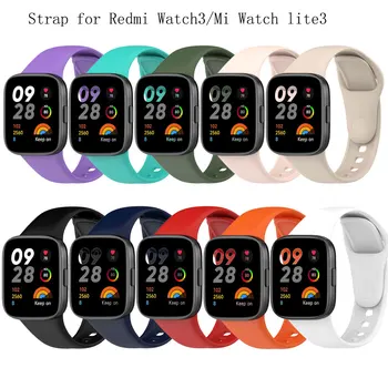 Silikon Kayış Redmi İçin İzle 3 Band Yedek Watchband Bilezik Kemer Xiaomi Redmi için Watch3 Mi İzle Lite3 Kayış Bileklik